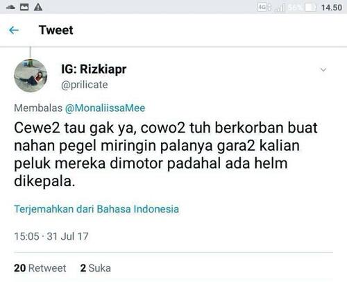 Netizen Ini Curhat Diboncengin Naik Motor, Kalo Agan?