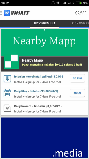 Cara Cepat Mendapatkan Uang Ratusan Dollar Dari Whaff Versi Terbaru !!!! 