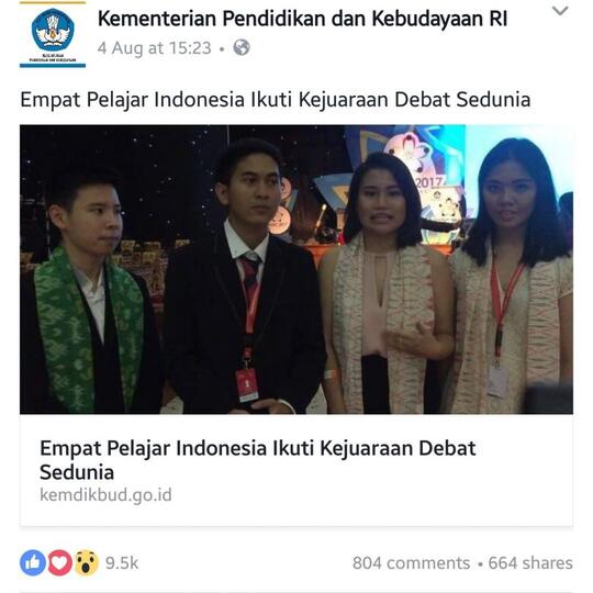 Foto di Facebook Kemendikbud ini tuai kontroversi, apa yang salah?
