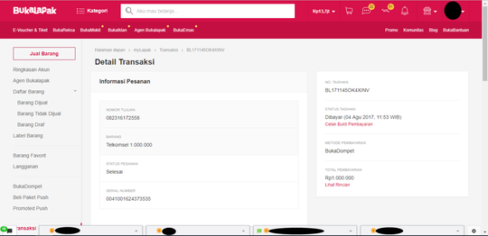 AKUN BUKALAPAK DI HACK, DUIT RAIB, BUKALAPAK TAK BERKOMENTAR