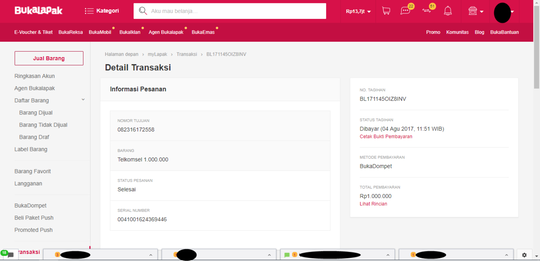AKUN BUKALAPAK DI HACK, DUIT RAIB, BUKALAPAK TAK BERKOMENTAR