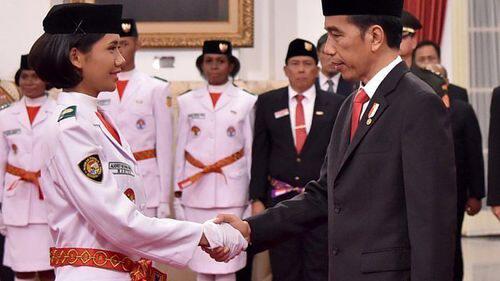 5 Fakta Dibalik Fariza Putri Salsabila, Si Pembawa Baki Bendera Pusaka