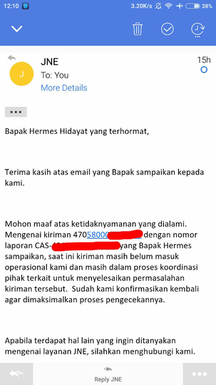 JNE Makin Gak Jelas