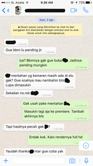 SURAT PEMBACA UNTUK RAINBOW PRODUCTION