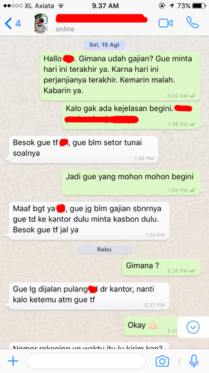 SURAT PEMBACA UNTUK RAINBOW PRODUCTION