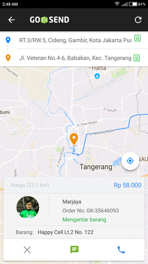 Paket Orderan Dibawa Kabur Driver GOJEK