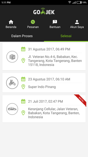 Paket Orderan Dibawa Kabur Driver GOJEK
