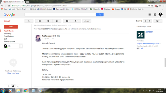 Paket Orderan Dibawa Kabur Driver GOJEK