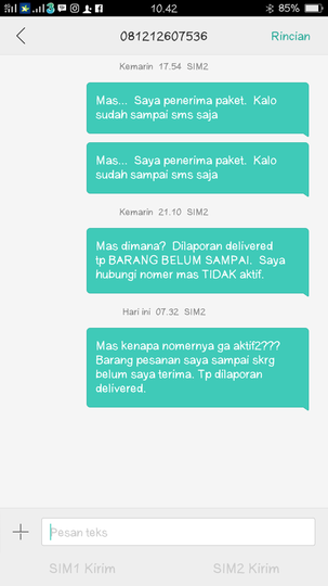 DRIVER GO-SEND MEMBAWA KABUR BARANG PESANAN SAYA