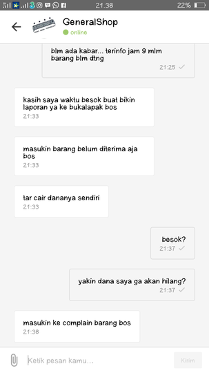 DRIVER GO-SEND MEMBAWA KABUR BARANG PESANAN SAYA