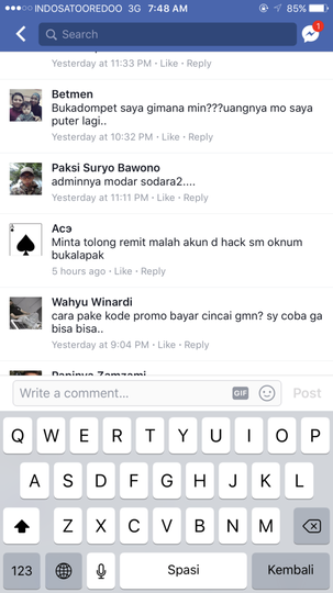 BUKALAPAK TIDAK KUNJUNG MENAGAKTIFKAN BUKADOMPET SAYA