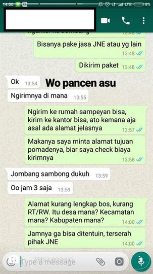 Chat Pembeli Sama Seller Ini Bikin Ngakak Gan