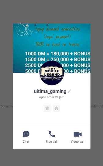 Indikasi Penipuan Top Up Diamonds Mobile Legend