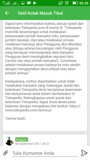SURAT TERBUKA UNTUK TOKOPEDIA - BUKA BLOKIR DANA PENJUALAN