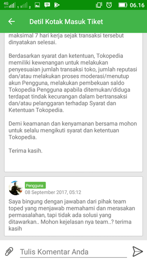 SURAT TERBUKA UNTUK TOKOPEDIA - BUKA BLOKIR DANA PENJUALAN