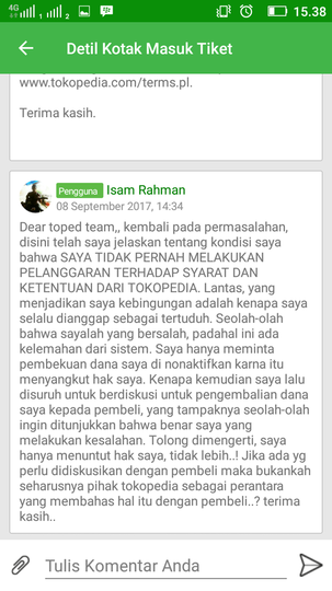 SURAT TERBUKA UNTUK TOKOPEDIA - BUKA BLOKIR DANA PENJUALAN