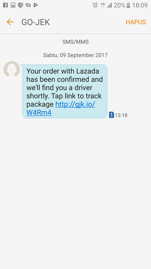 SAME DAY DELIVERY LAZADA , SUDAH 4 HARI BELUM SAMPAI