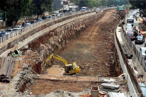 Begini Progress Pembangunan Underpass Mampang Kuningan