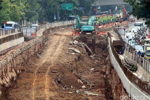Begini Progress Pembangunan Underpass Mampang Kuningan