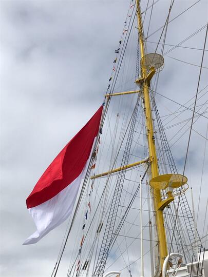 Indonesia Resmi Miliki Kapal Layar Bima Suci