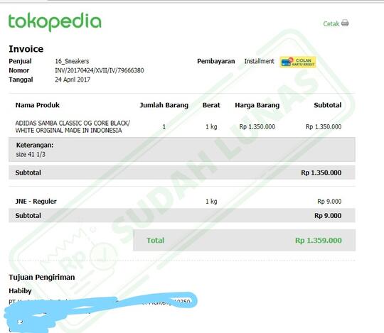 Dear TOKOPEDIA 