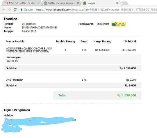 Dear TOKOPEDIA 