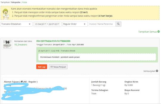Dear TOKOPEDIA 