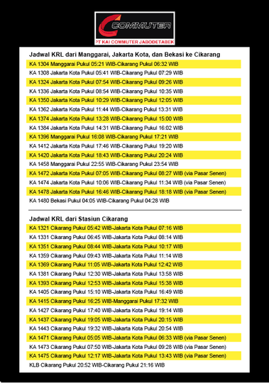 Beroperasi 17 September Ini Jadwal Krl Jakarta Cikarang