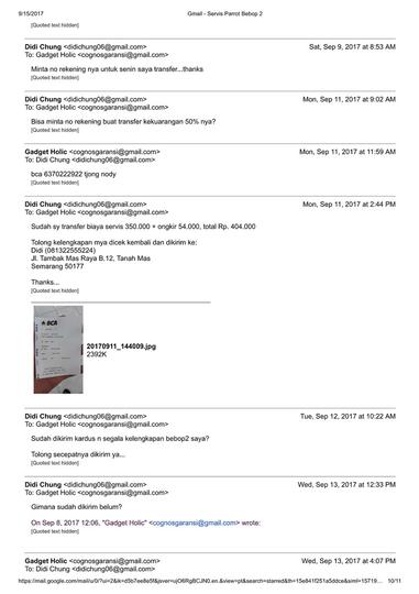 SURAT TERBUKA PENIPUAN oleh Gadget Holic (Nody Tjong) http://gadget-holic.co.id/