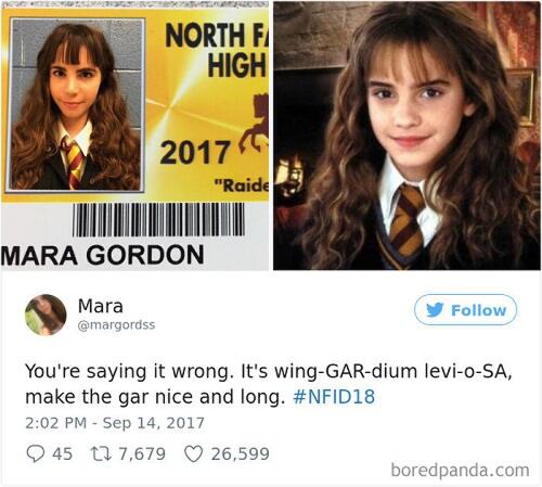 Foto Kartu Pelajar Kreatif, Dari Hermione Sampai Wendy's