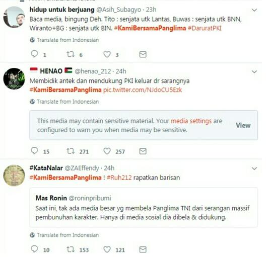 Ketika Tagar #KamibersamapanglimaTNI Mencuat di Twitter