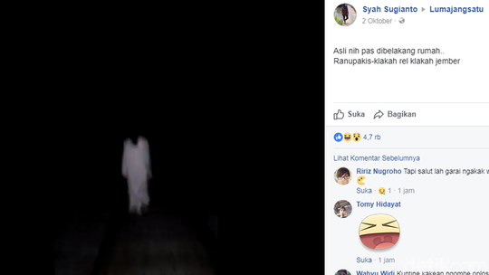 Hii, Ada Penampakan Kuntilanak Dikejar Anak-anak di Lumajang
