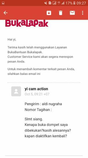 Buka Dompet Dibekukan Tanpa Alasan