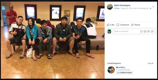 Dicari/dibutuhkan informasi FB A/N Stefi Christoper / Stefanus Christoper