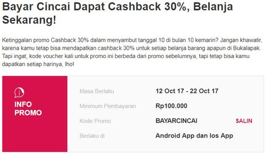 Billycare, tanya Cashback belum masuk