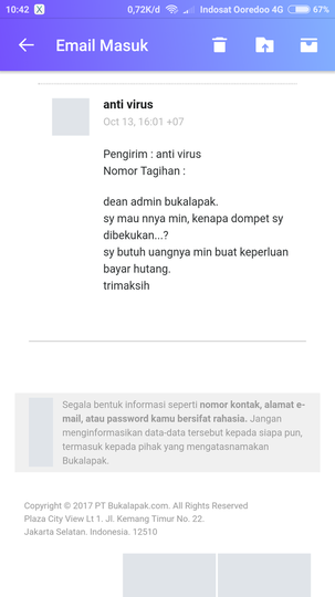 SALDO BUKADOMPET bukalapak dibekukan tanpa sebab