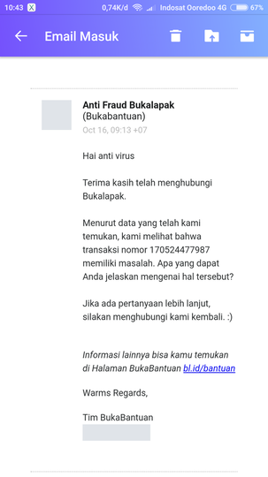 SALDO BUKADOMPET bukalapak dibekukan tanpa sebab