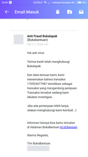 SALDO BUKADOMPET bukalapak dibekukan tanpa sebab