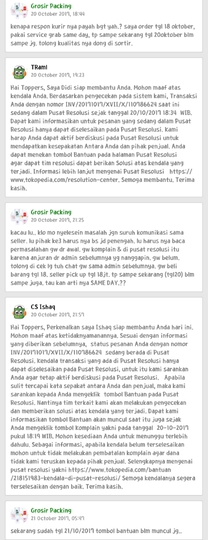 BURUK NYA PELAYANAN TOKOPEDIA & GRAB EXPRESS