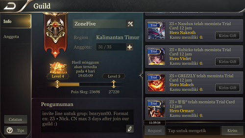 AOV - Arena Of Valor Recruitment Guild + Event, Gath, Tour (Post Here)