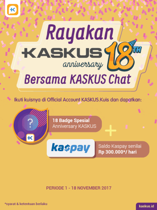 Ultah KASKUS, Dapet Badge Khusus dan Saldo Kaspay!