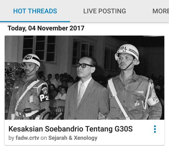 Kesaksian Soebandrio Tentang G30S