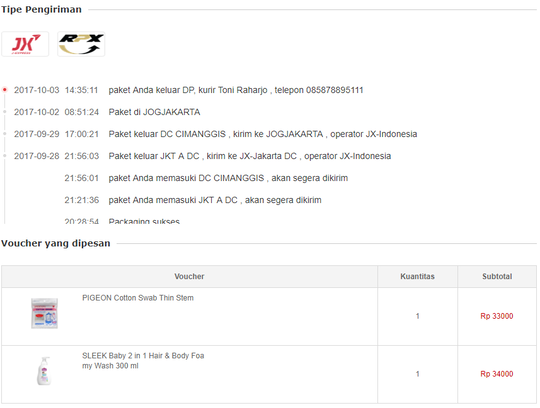 Kecewa jd.id Pesan di jd.id 1 Bulan Paket Belum diterima