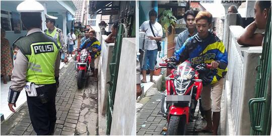 Inilah Aksi Pengendara Motor Ketika Ada Razia
