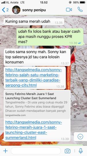 PHP MARKETING PARADISE SERPONG CITY