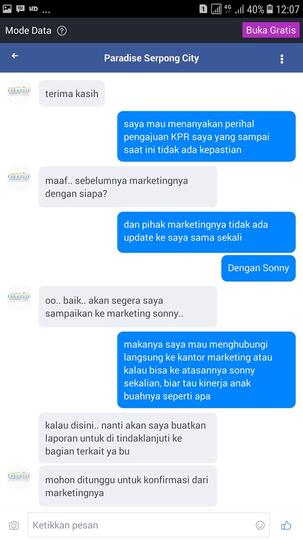 PHP MARKETING PARADISE SERPONG CITY