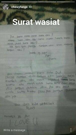 Surat "Wasiat" Anak Kecil Ini Bikin Miris Gan