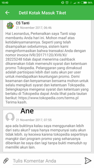 Hati-Hati, Jangan Mudah Tergiur Promo Cash Back TOKOPEDIA yang "PHP" Ke Saya