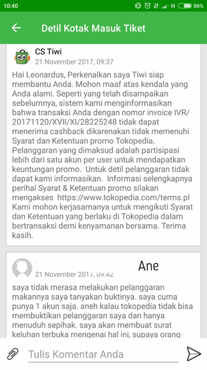 Hati-Hati, Jangan Mudah Tergiur Promo Cash Back TOKOPEDIA yang "PHP" Ke Saya