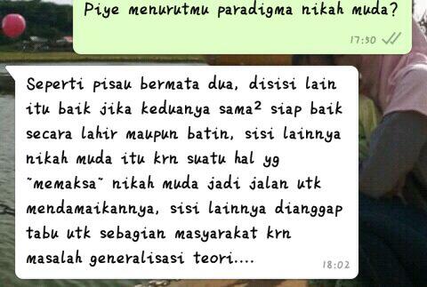 Nikah Muda???Boleh/jangan..